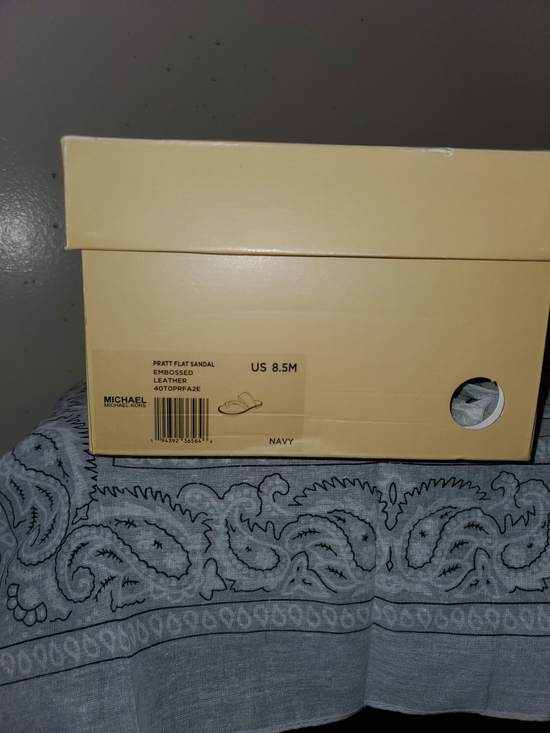 MICHAEL Michael Kors Shoes - MICHAEL Michael Kors Beige Shoe Box with Navy Label